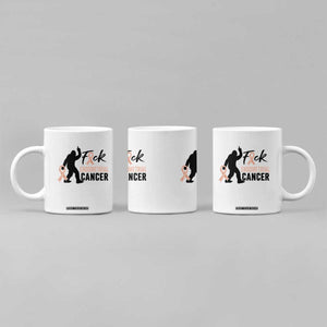 Funny Bigfoot Fuck Endometrial Cancer Awareness Gift Coffee Mug