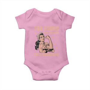 Endometrial Cancer Warrior Baby Onesie Too Tough For Cancer Im A Survivor