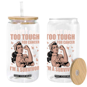 Endometrial Cancer Warrior Glass Can Too Tough For Cancer Im A Survivor