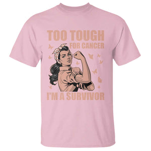 Endometrial Cancer Warrior T Shirt Too Tough For Cancer Im A Survivor