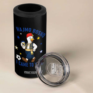 Hajmo Bosno I Came To Yell 4 in 1 Can Cooler Tumbler Funny Bosnia Goose Game Day Gift