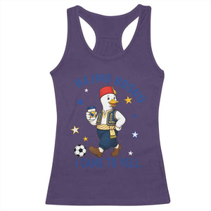 Hajmo Bosno I Came To Yell Racerback Tank Top Funny Bosnia Goose Game Day Gift