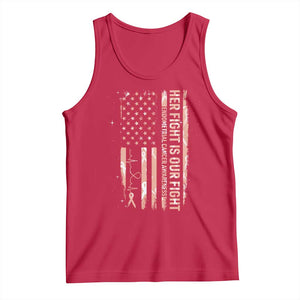 Patriotic Endometrial Cancer Awareness Tank Top Her Fight Our Fight