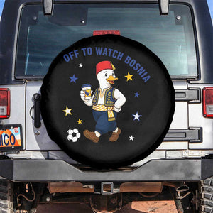 Off To Watch Bosnia Spare Tire Cover Funny Goose Fudbal Fan Gift