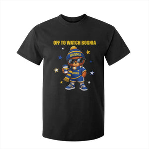 Bosnian Teddy Bear Fudbal Fan T Shirt For Kid Off To Watch Bosnia