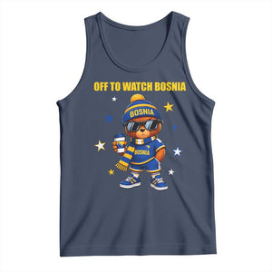 Bosnian Teddy Bear Fudbal Fan Tank Top Off To Watch Bosnia