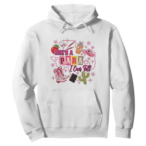 Funny Western Teacher Aide Graphic Hoodie She's A Para I Can Tell