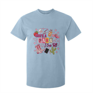 Funny Western Teacher Aide Graphic T Shirt For Kid She's A Para I Can Tell