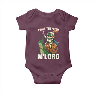 Funny Medieval Knight Frog Meme With Sword Baby Onesie Twas The Tism MLord