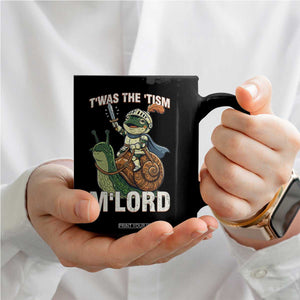 Funny Medieval Knight Frog Meme With Sword Coffee Mug Twas The Tism MLord