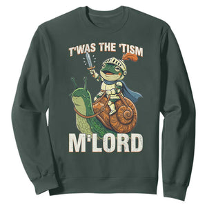 Funny Medieval Knight Frog Meme With Sword Sweatshirt Twas The Tism MLord