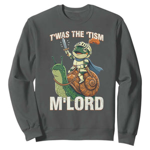 Funny Medieval Knight Frog Meme With Sword Sweatshirt Twas The Tism MLord