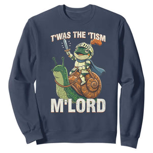 Funny Medieval Knight Frog Meme With Sword Sweatshirt Twas The Tism MLord