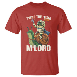 Funny Medieval Knight Frog Meme With Sword T Shirt Twas The Tism MLord