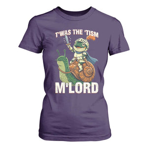 Funny Medieval Knight Frog Meme With Sword T Shirt For Women Twas The Tism MLord