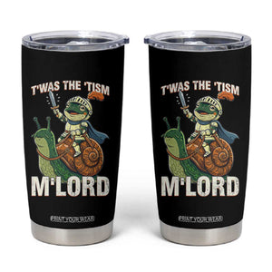 Funny Medieval Knight Frog Meme With Sword Tumbler Cup Twas The Tism MLord