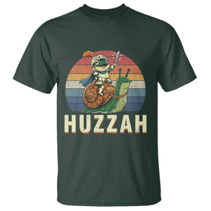 Funny Huzzah Frog Meme T Shirt Medieval Knight With Sword Graphic