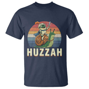 Funny Huzzah Frog Meme T Shirt Medieval Knight With Sword Graphic
