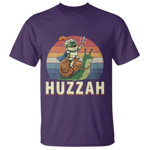 Funny Huzzah Frog Meme T Shirt Medieval Knight With Sword Graphic