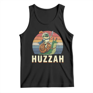 Funny Huzzah Frog Meme Tank Top Medieval Knight With Sword Graphic