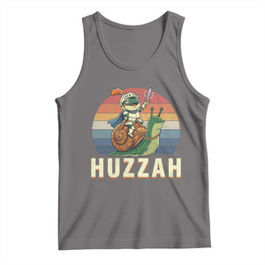 Funny Huzzah Frog Meme Tank Top Medieval Knight With Sword Graphic