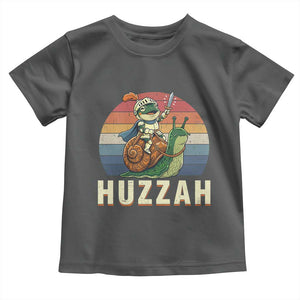 Funny Huzzah Frog Meme Toddler T Shirt Medieval Knight With Sword Graphic