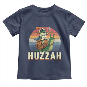 Funny Huzzah Frog Meme Toddler T Shirt Medieval Knight With Sword Graphic