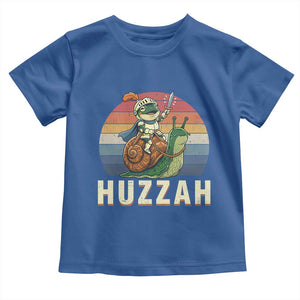 Funny Huzzah Frog Meme Toddler T Shirt Medieval Knight With Sword Graphic