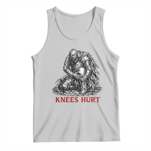 Funny Knees Hurt Medieval Knight Tank Top Dark Fantasy Sword Warrior Humor