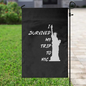 Funny New York City Travel Graphic Garden Flag I Survived My Trip To NYC
