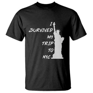 Funny New York City Travel Graphic T Shirt I Survived My Trip To NYC