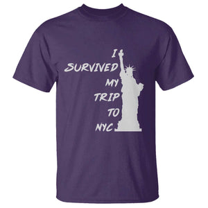 Funny New York City Travel Graphic T Shirt I Survived My Trip To NYC