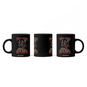 Funny Medieval Knight Worker Meme Coffee Mug Three Coffees No Lunch Valkyrie Coffee Lover
