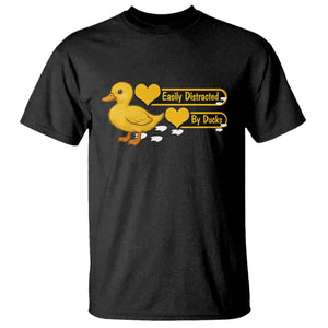Funny Duck Lover Gift T Shirt Easily Distracted By Ducks TS12 Black Print Your Wear