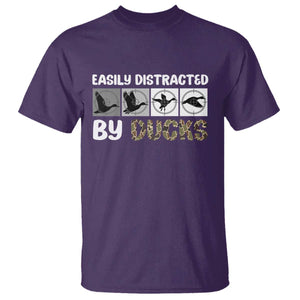 Funny Hunting Gift T Shirt Easily Distracted By Ducks Outdoor Lover TS12 Purple Print Your Wear