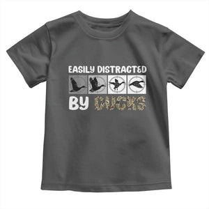 Funny Hunting Gift Toddler T Shirt Easily Distracted By Ducks Outdoor Lover TS12 Dark Heather Print Your Wear