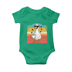 Funny Duck Drinking Baby Onesie Coffee Lover Gift TS12 Irish Green Print Your Wear
