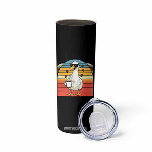 Funny Duck Drinking Skinny Tumbler Coffee Lover Gift TS12 Print Your Wear