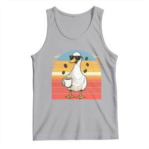 Funny Duck Drinking Tank Top Coffee Lover Gift TS12 Athletic Heather Print Your Wear