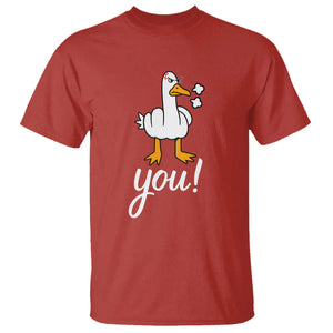Funny Sarcastic Duck You T Shirt Farm Animal Gift TS12 Red Print Your Wear