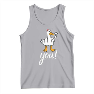 Funny Sarcastic Duck You Tank Top Farm Animal Gift TS12 Athletic Heather Print Your Wear
