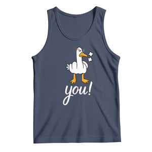 Funny Sarcastic Duck You Tank Top Farm Animal Gift TS12 Navy Print Your Wear