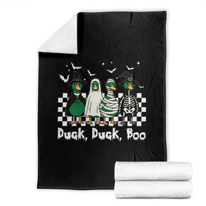 Halloween Duck Duck Boo Throw Blanket Funny Spooky Gift TS12 Black Print Your Wear