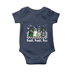 Halloween Duck Duck Boo Baby Onesie Funny Spooky Gift TS12 Navy Print Your Wear