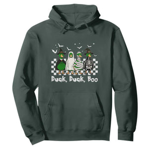Halloween Duck Duck Boo Hoodie Funny Spooky Gift TS12 Dark Forest Green Print Your Wear