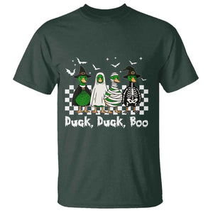 Halloween Duck Duck Boo T Shirt Funny Spooky Gift TS12 Dark Forest Green Print Your Wear
