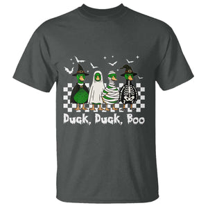 Halloween Duck Duck Boo T Shirt Funny Spooky Gift TS12 Dark Heather Print Your Wear