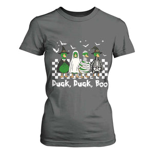 Halloween Duck Duck Boo T Shirt For Women Funny Spooky Gift TS12 Dark Heather Print Your Wear