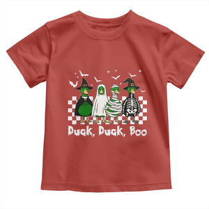 Halloween Duck Duck Boo Toddler T Shirt Funny Spooky Gift TS12 Red Print Your Wear