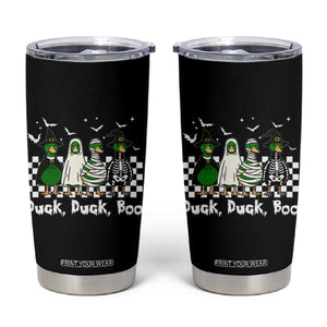 Halloween Duck Duck Boo Tumbler Cup Funny Spooky Gift TS12 Black Print Your Wear
